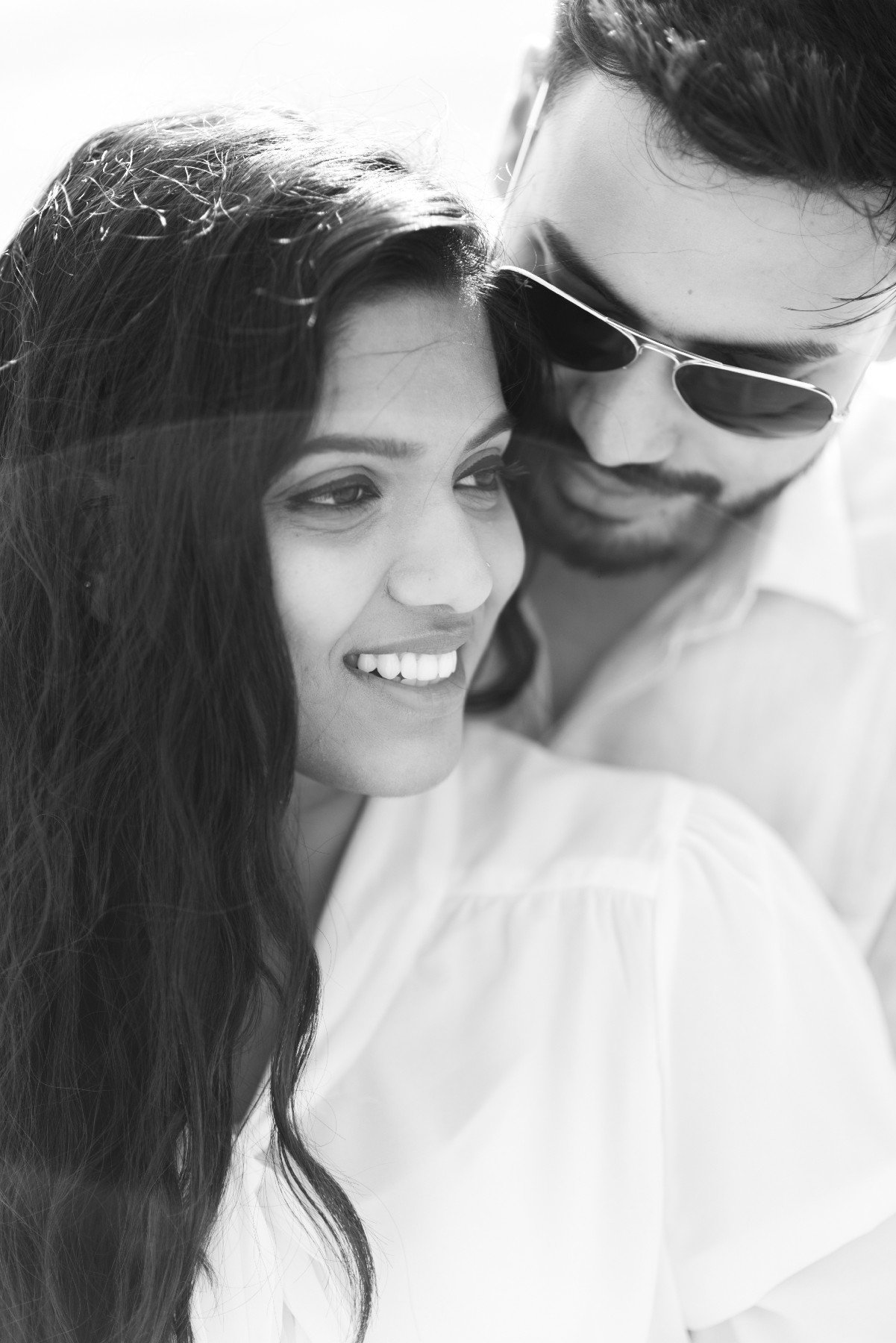 Couple Pre Wedding Bw Portrait Outdoor India