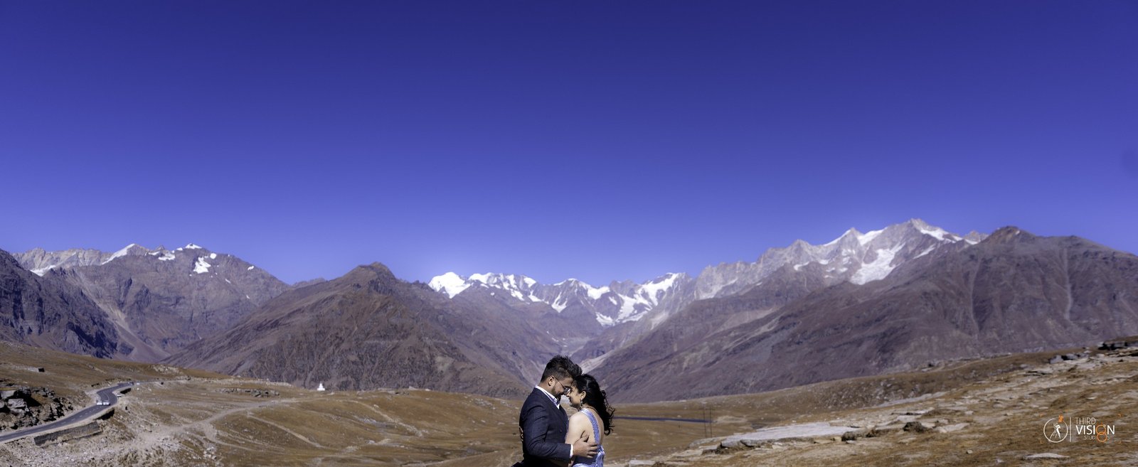 Couple Pre Wedding Mountain Snow Peak Portrait India
